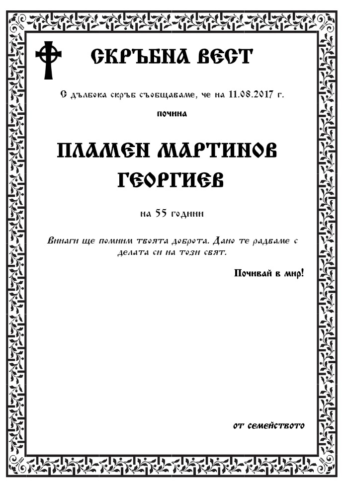 Пламен Мартинов Георгиев