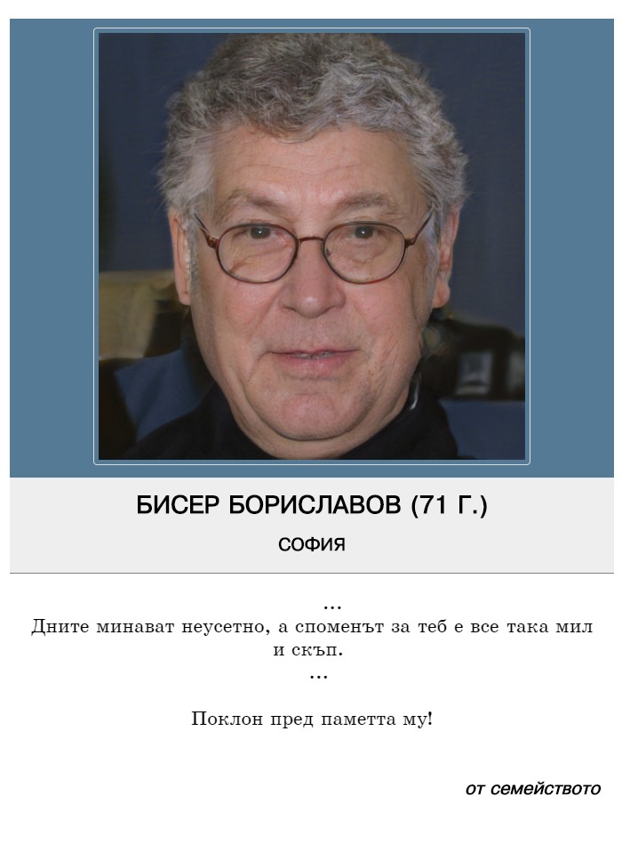 Бисер Кръстанов Бориславов