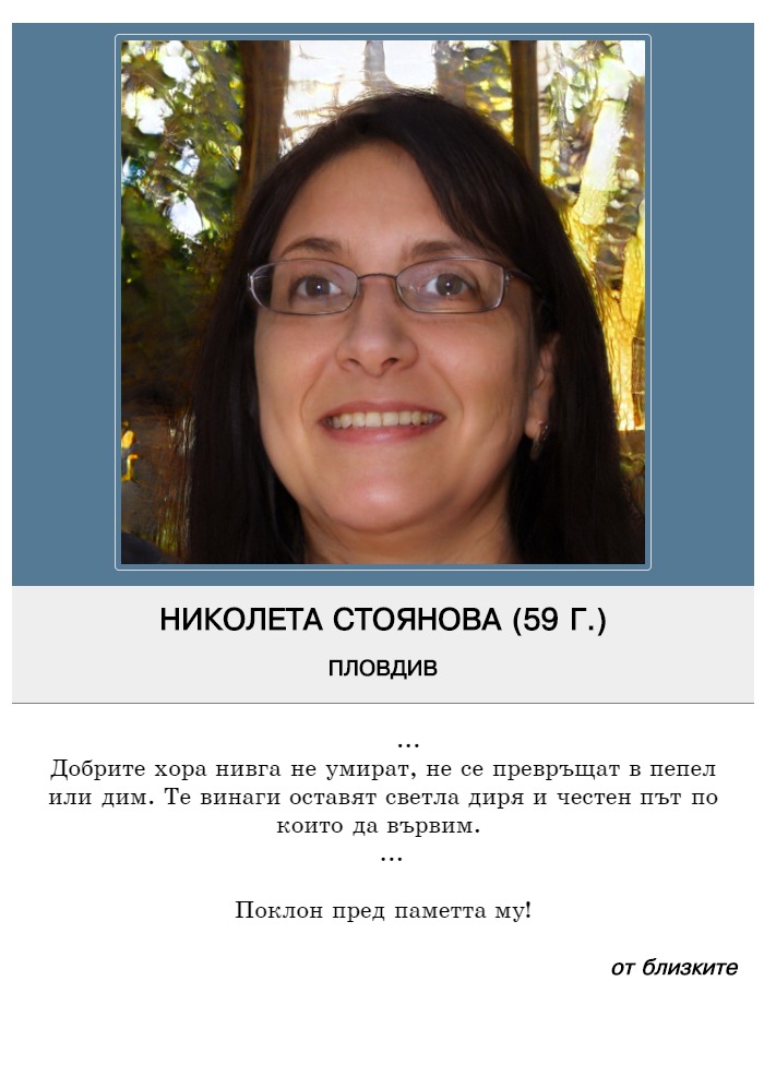 Николета Людмилова Стоянова
