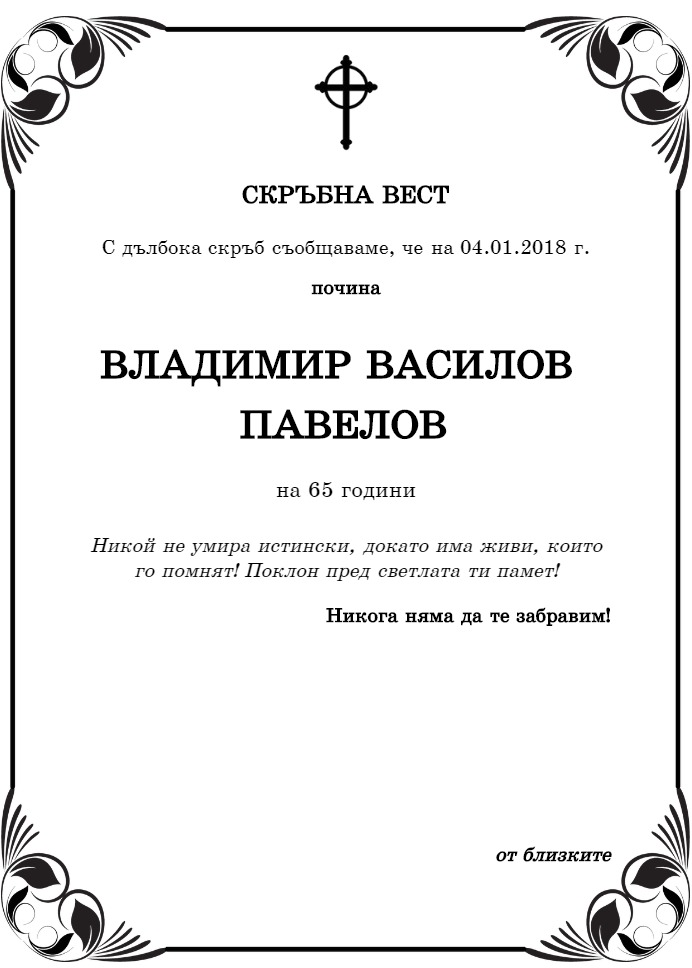 Владимир Василов Павелов