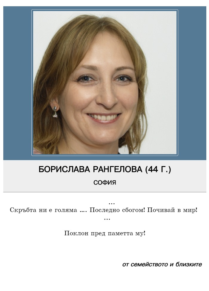 Борислава Веселинова Рангелова